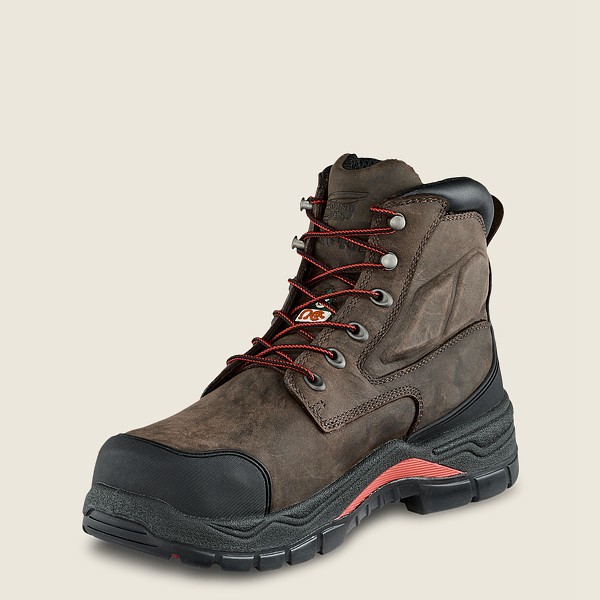 Red Wing Safety Boots King Toe® Adc - 6-inch Insulated Waterproof Csa Toe - Dark Grey - Mens PYN9483